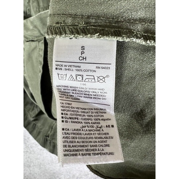 Old Navy Long Sleeve Utility Cargo Field Jacket Womens Small Green Pockets Zip - Picture 4 of 16